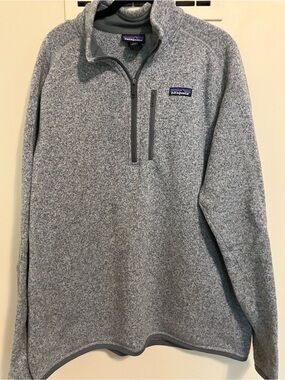 Patagonia Men’s Heather Gray Half-Zip Better Sweater